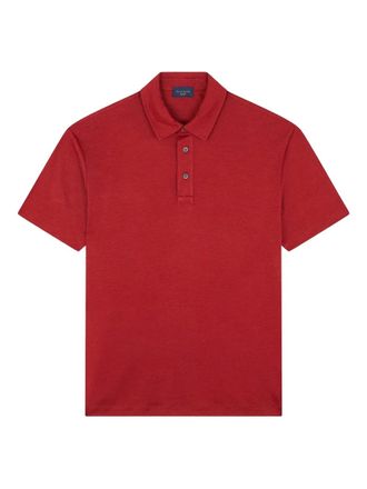 Paul & Shark cotton polo shirt - men - Lyocell/Cotton - L - Red