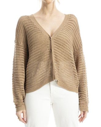 Max Studio Open Weave Cardigan
