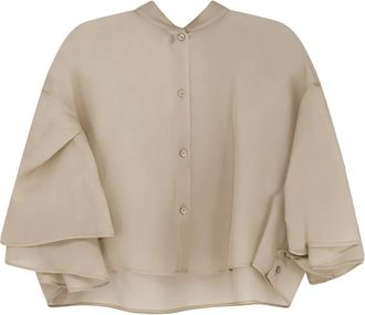 Max Mara Shirts Beige - Dames - Overhemden - Beige - L - Overhemden