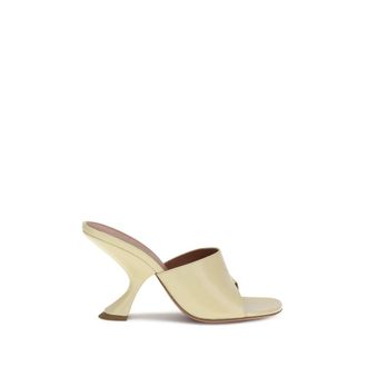 Amina Muaddi Amini 95 Mules Met Sculpted Hak