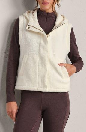 Rhone Aloft Fleece Hooded Vest in Ivory at Nordstrom Rack, Size X-Large