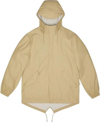 Rains Fishtail Jacket W3 - Heren - Regenjassen - Beige - M - Polyester - Jassen