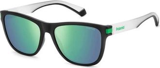 Polaroid Sporty Square Sunglasses with Rubber Inserts