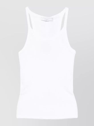 Iro cotton scoop neck sleeveless tank top