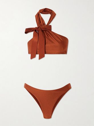 Zimmermann Bikini Con Scollo Allamericana E Fiocco Awaken - Rosso