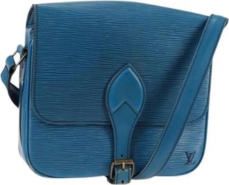 Louis Vuitton Tweedehands leren Louis Vuitton tassen - Dames - Vintage Schoudertas - Blauw - ONE Size - Leer - Vintage