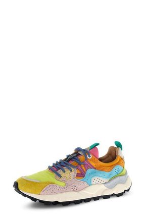 Flower Mountain Yamano 3 Sneaker in Yellow/Fuchsia at Nordstrom, Size 6-6.5Us