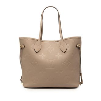 Louis Vuitton Grayish Tourterelle Leather Pouch Shoulder Bag Tote Bag (Pre-Owned)