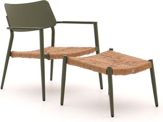 Bellagio la vita attrattiva Bellagio Cino lounge tuinstoel met voetenbank stapelbaar