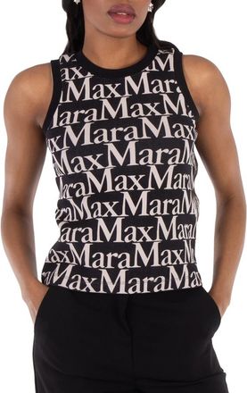 Max Mara Printed Sleeveless Scuba Top, Size X-Small