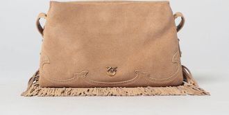Pinko Borsa One, Two, Three Bag Pinko in camoscio con frange