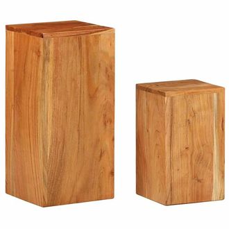 Berkfield Home Plant Stands 2 pcs Solid Acacia Wood in Brown
