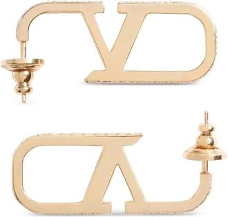 Valentino Garavani VLogo Signature Earrings - female - Valentino Garavani - Earrings - Yellow - ONE SIZE - Accessories