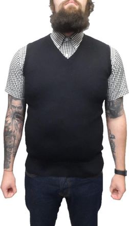 Relco Classic Retro Mod Tank Tops (Large 40-42, Navy)