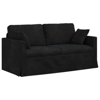 vidaXL Sof&aacute; Negro 158 X 78 X 80 Cm Terciopelo Vidaxl