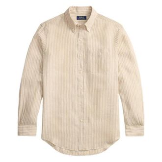 Polo Ralph Lauren Custom Fit Striped Linen Shirt, Size X-Large