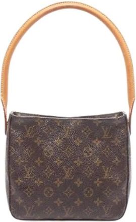Louis Vuitton Pre-owned Shoulder Bags, female, Brown, Size: ONE SIZE Pre-owned Looping MM Monogram Shoulder Bag