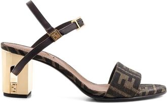 Fendi 65 mm Delfina sandalen - Bruin