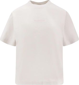 Balenciaga Stijlvolle Crew-neck T-shirts en Polos - Dames - T-shirts - Wit - S - Katoen - Tops