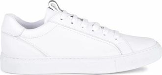 Brunello Cucinelli Schoenen, Dames, Wit, 37 EU, Leer, Leren Sneakers - Rubberen Zool - Sneaker Model