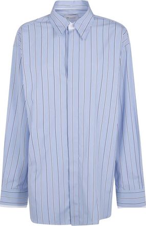 Ami Shirts - Dames - Overhemden - Blauw - 2XS - Overhemden