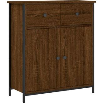 vidaXL Credenza Rovere Marrone 70x30x80 cm in Legno Multistrato - Vidaxl
