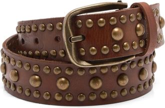 Free People We the Free Sola Studded Leather Belt in Cognac at Nordstrom, Size X-Small/small