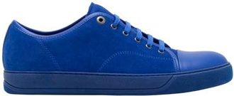 Lanvin DBB1 Leather And Suede Sneakers in Blue at Nordstrom, Size 10