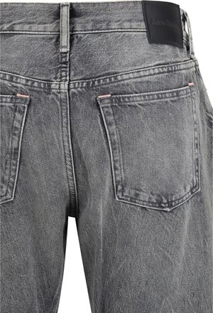 Acne Studios Womens Jeans Barrel Washed Black Cotton