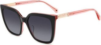 Kate Spade New York Marlowe/G/S Asian Fit 3H2/9O Womens Sunglasses Black Size 55
