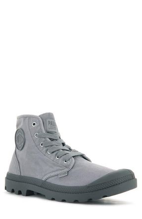 Palladium Pampa Hi Canvas Boot in Gray Flannel at Nordstrom, Size 7