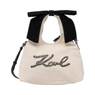 Karl Lagerfeld Dames, Tassen, Wit, Maat: ONE Size Katoen