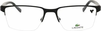 Lacoste L2279N Metal Rectangle Eyeglasses - Black