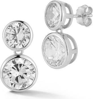 Glaze Jewelry Double Drop Earrings in Silver at Nordstrom Rack