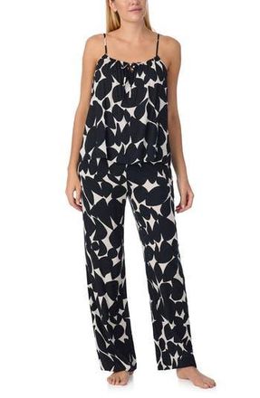 Sanctuary Long Pajamas in Black/ivory at Nordstrom Rack, Size X-Large