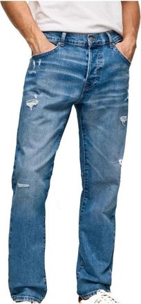Pepe Jeans London Straight Jeans - Heren - Regular Fit Jeans - Blauw - W31 L28 - Katoen - Jeans