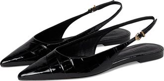 Schutz Paola Ballet Womens Dress Flat Shoes Black : 7.5 M, Leather