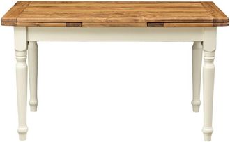 Biscottini International Biscottini - Mesa De Comedor Mesa De Exterior Mesa De Jard&iacute;n 141x81 Cm Mesa Extensible De Madera Maciza Mesa De Cocina Rectangular