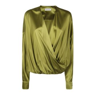 Dries Van Noten Dames, Blouses & Shirts, Groen, Maat: M Zijde