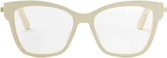 Dior Square Full Rim Eyeglasses - White