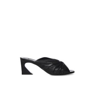 Fendi Arco Sandals - female - Fendi - Heeled Mules - Black - 4 1/2 UK - Shoes