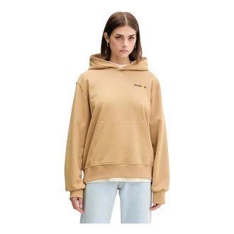 Barrow Barrow, Hoodies & sweatvesten, unisex, Beige, S, Katoen, Basketball-print Hoodie