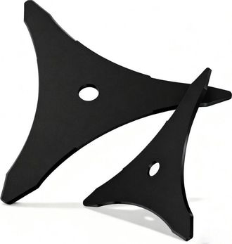 OEM Lame De D&eacute;broussailleuse - 3 Dents - 3 Mm - Acier Au Mangan&egrave;se - Al&eacute;sage 25 4 Mm - Pour Coupe-bordures 1 Pouce - Lot De 2