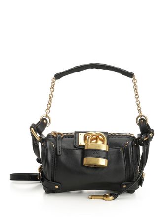 Chloé Small Paddington Chain Bag Shoulder Bags Nero-Donna