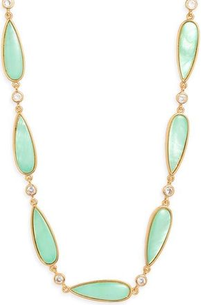 Frasier Sterling Oahu Cubic Zirconia Necklace in Aqua at Nordstrom