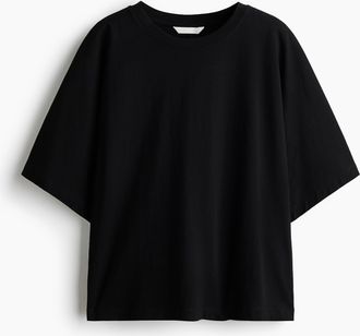 H&M T-Shirt mit Fledermaus&auml;rmeln - Schwarz