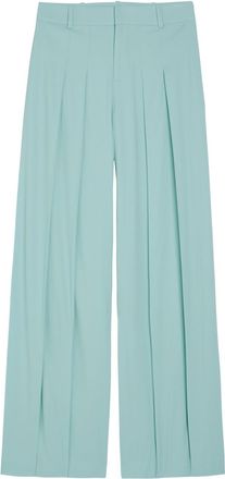 Alice & Olivia Blaire Pleated Wide-leg Trousers - Blue - 12 (UK16 / XL)