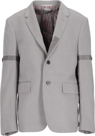 Thom Browne Grey Corduroy Extra Slim Fit Blazer