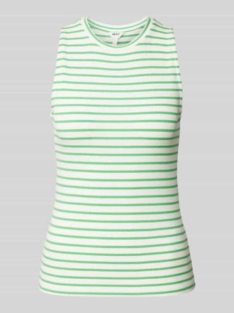 Object Tanktop mit Viskose-Anteil und Streifenmuster Modell Jamie in Gruen, Gr&ouml;&szlig;e XL
