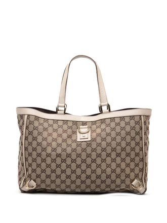 Gucci 2000-2015 GG Canvas Abbey D Ring tote bag - Brown